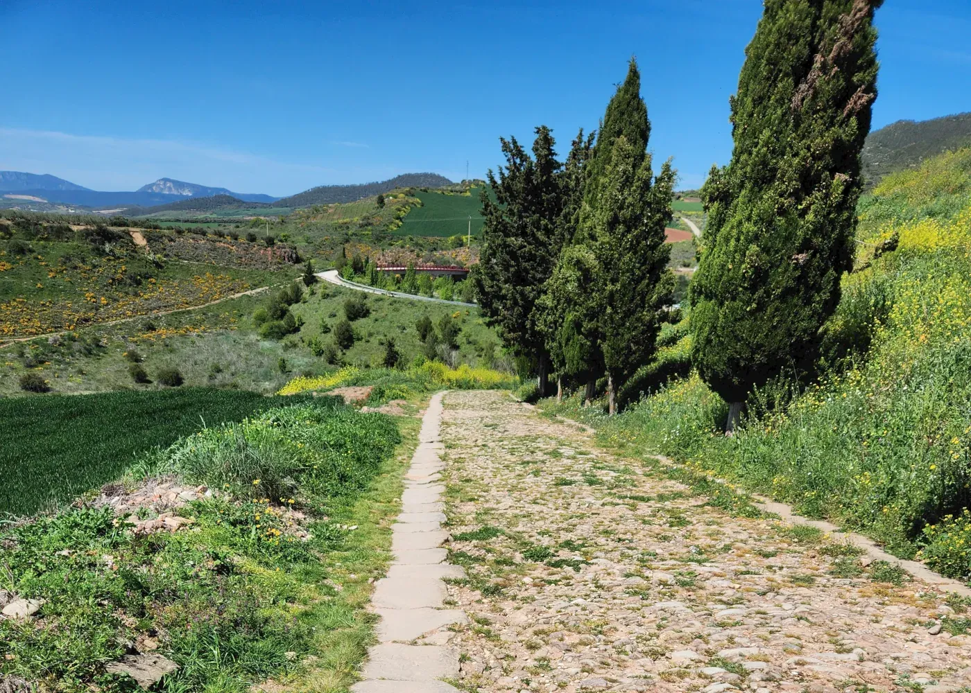 Ancient road in Spain.